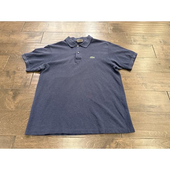 Lacoste Mens Blue 1/4 Button Polo Crocodile Logo Classic Fit T-Shirt Size 4 - Picture 2 of 8